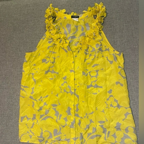 🟢J CREW Small Silk Top - Picture 1 of 4